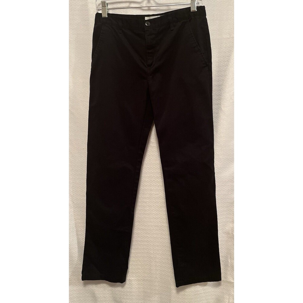 Old Navy Skinny Cotton Chino Uniform Pants Black 16 Reg #54023 Preppy Staple